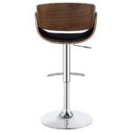 DANA ADJUSTABLE BAR STOOL BLACK AND CHROME - Image 6