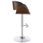 DANA ADJUSTABLE BAR STOOL BLACK AND CHROME - Image 7
