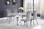 BETTY VELVET UPHOLSTERED DINING SIDE CHAIR GREY (SET OF 4) - Image 8