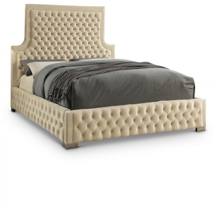 1052.jpg Sedona Velvet Upholstered Bed - Image 1