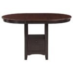 LAVON 5-PIECE OVAL COUNTER HEIGHT DINING SET LIGHT CHESTNUT - Image 4
