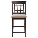 LAVON 5-PIECE OVAL COUNTER HEIGHT DINING SET LIGHT CHESTNUT - Image 7