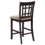 LAVON 5-PIECE OVAL COUNTER HEIGHT DINING SET LIGHT CHESTNUT - Image 8
