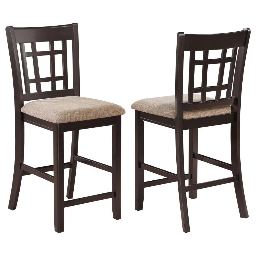 105279_001x900.jpg LAVON WOOD COUNTER HEIGHT DINING CHAIR TAN AND ESPRESSO (SET OF 2) - Image 1