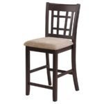 LAVON WOOD COUNTER HEIGHT DINING CHAIR TAN AND ESPRESSO (SET OF 2) - Image 5