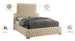 Sedona Velvet Upholstered Bed - Image 4
