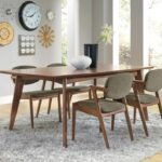 MALONE 5-PIECE RECTANGULAR DINING TABLE SET DARK WALNUT