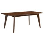 MALONE 5-PIECE RECTANGULAR DINING TABLE SET DARK WALNUT - Image 3