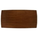 MALONE 5-PIECE RECTANGULAR DINING TABLE SET DARK WALNUT - Image 4