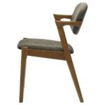 MALONE PADDED WOOD DINING ARM CHAIR DARK WALNUT (SET OF 2) - Image 6