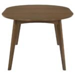 JEDDA 5-PIECE OVAL DINING TABLE SET DARK WALNUT - Image 5