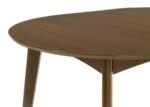 JEDDA 5-PIECE OVAL DINING TABLE SET DARK WALNUT - Image 6