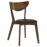 JEDDA 5-PIECE OVAL DINING TABLE SET DARK WALNUT - Image 8