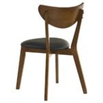 JEDDA 5-PIECE OVAL DINING TABLE SET DARK WALNUT - Image 10