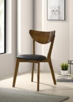 JEDDA WOOD DINING SIDE CHAIR DARK WALNUT (SET OF 2) - Image 2