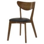 JEDDA WOOD DINING SIDE CHAIR DARK WALNUT (SET OF 2) - Image 5