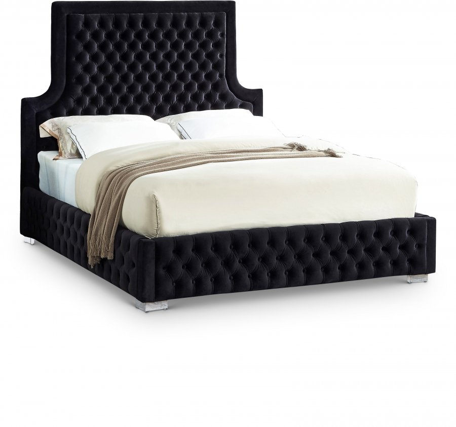 1055.jpg Sedona Velvet Upholstered Bed - Image 1