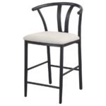 DOLMAN COUNTER HEIGHT DINING SIDE CHAIR BEIGE (SET OF 2) - Image 5