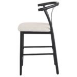 DOLMAN COUNTER HEIGHT DINING SIDE CHAIR BEIGE (SET OF 2) - Image 6