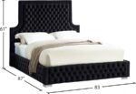 Sedona Velvet Upholstered Bed - Image 3