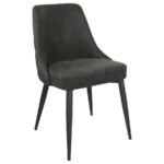 COSMO UPHOLSTERED DINING SIDE CHAIR GREY (SET OF 2) - Image 3