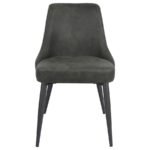COSMO UPHOLSTERED DINING SIDE CHAIR GREY (SET OF 2) - Image 4