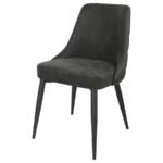 COSMO UPHOLSTERED DINING SIDE CHAIR GREY (SET OF 2) - Image 5