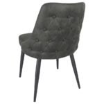COSMO UPHOLSTERED DINING SIDE CHAIR GREY (SET OF 2) - Image 7