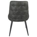 COSMO UPHOLSTERED DINING SIDE CHAIR GREY (SET OF 2) - Image 8