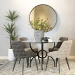 COSMO UPHOLSTERED DINING SIDE CHAIR GREY (SET OF 2) - Image 12