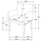 CATHERINE 7-PIECE RECTANGULAR DINING TABLE SET BLACK - Image 15