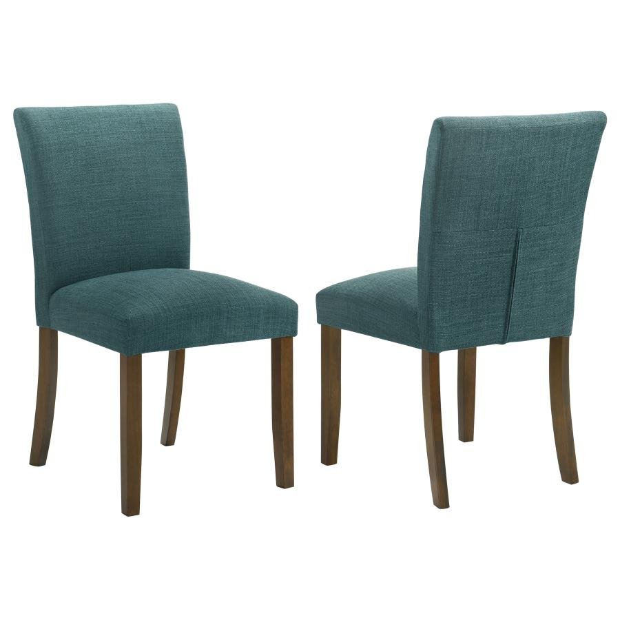 106377_001x900.jpg CANTLEY UPHOLSTERED DINING SIDE CHAIR TEAL BLUE (SET OF 2) - Image 1