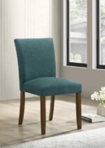 CANTLEY UPHOLSTERED DINING SIDE CHAIR TEAL BLUE (SET OF 2) - Image 2