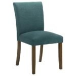 CANTLEY UPHOLSTERED DINING SIDE CHAIR TEAL BLUE (SET OF 2) - Image 3