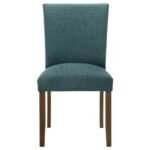 CANTLEY UPHOLSTERED DINING SIDE CHAIR TEAL BLUE (SET OF 2) - Image 4