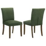 CANTLEY UPHOLSTERED DINING SIDE CHAIR GREEN (SET OF 2)