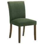 CANTLEY UPHOLSTERED DINING SIDE CHAIR GREEN (SET OF 2) - Image 3