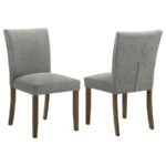 CANTLEY UPHOLSTERED DINING SIDE CHAIR GREY (SET OF 2)