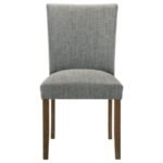 CANTLEY UPHOLSTERED DINING SIDE CHAIR GREY (SET OF 2) - Image 4