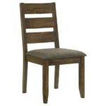 ALSTON 5-PIECE RECTANGULAR DINING TABLE SET KNOTTY NUTMEG - Image 7
