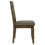 ALSTON 5-PIECE RECTANGULAR DINING TABLE SET KNOTTY NUTMEG - Image 9