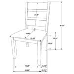 ALSTON 5-PIECE RECTANGULAR DINING TABLE SET KNOTTY NUTMEG - Image 14