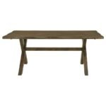 ALSTON 6-PIECE RECTANGULAR DINING TABLE SET KNOTTY NUTMEG - Image 4