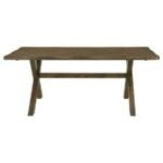 ALSTON 7-PIECE RECTANGULAR DINING TABLE SET KNOTTY NUTMEG - Image 4