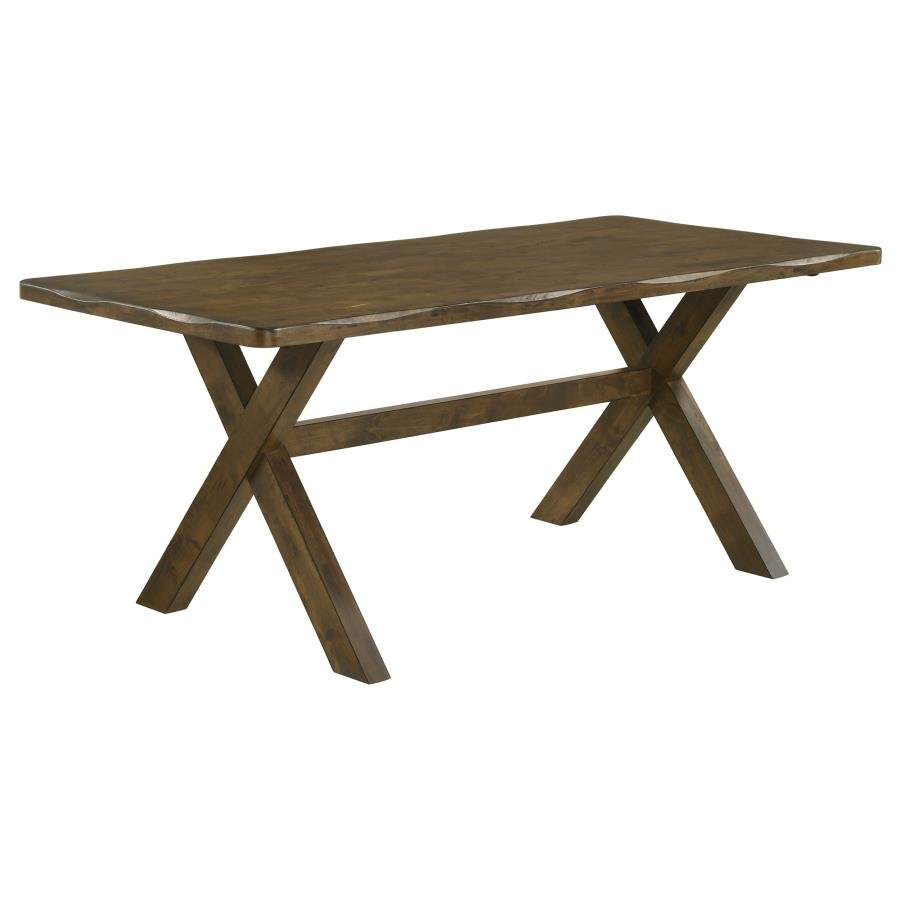 106381_02x900.jpg ALSTON RECTANGULAR 71-INCH DINING TABLE KNOTTY NUTMEG - Image 1