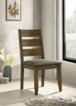 ALSTON WOOD DINING SIDE CHAIR KNOTTY NUTMEG (SET OF 2) - Image 2