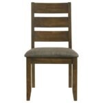 ALSTON WOOD DINING SIDE CHAIR KNOTTY NUTMEG (SET OF 2) - Image 4