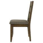 ALSTON WOOD DINING SIDE CHAIR KNOTTY NUTMEG (SET OF 2) - Image 6