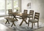 ALSTON 47-INCH SOLID WOOD DINING BENCH KNOTTY NUTMEG - Image 7