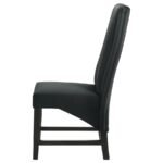 BARRAND UPHOLSTERED DINING SIDE CHAIR BLACK (SET OF 2) - Image 6